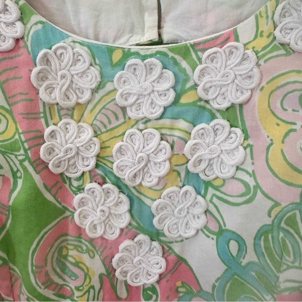 Lilly Pulitzer Chin Chin Elephant Print Nina Shift Dress Size 2 - Picture 4 of 9